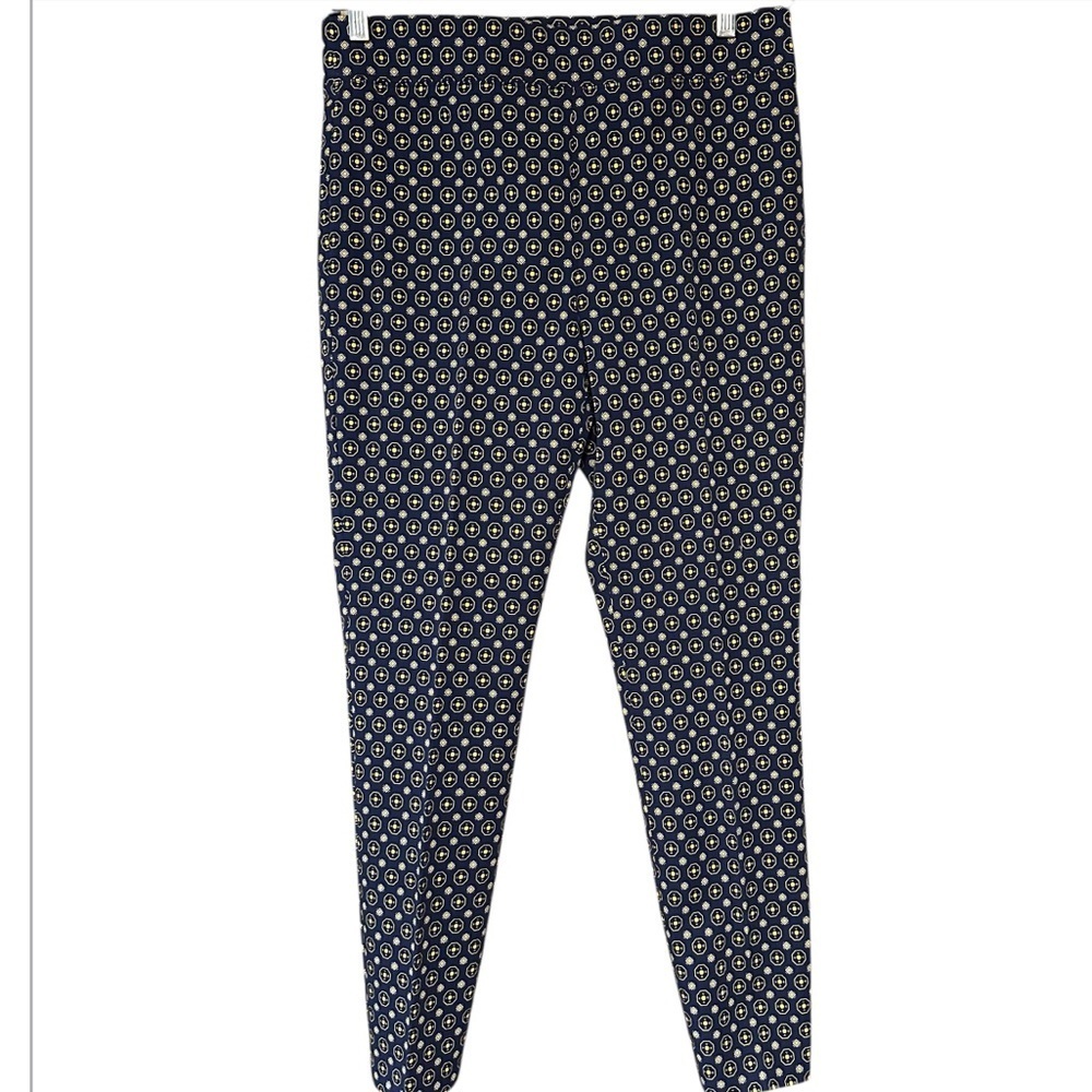 Talbots Navy Patterned Pants - Picture 2 of 4